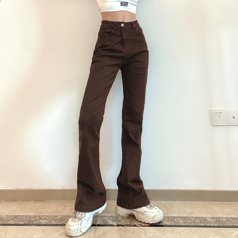 High-waisted Slim Slimming Hip Jeans Pants