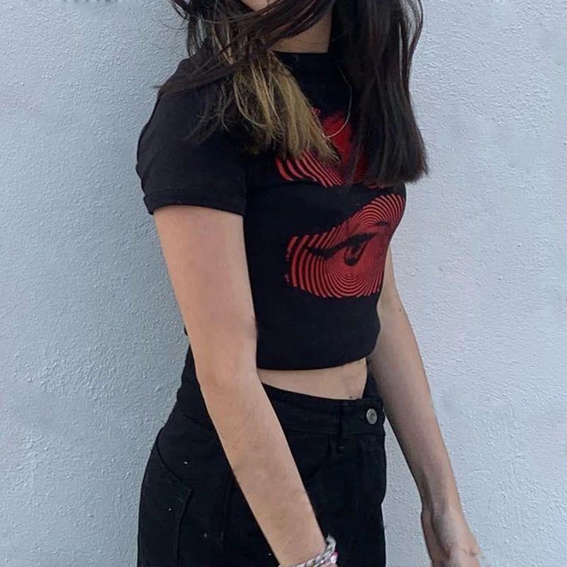 Women's DIY Printing Design Trend Short Top