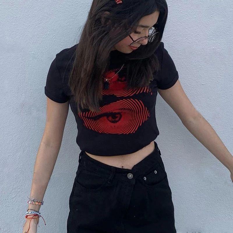 Women's DIY Printing Design Trend Short Top