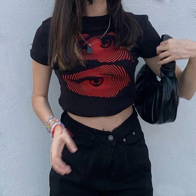 Women's DIY Printing Design Trend Short Top