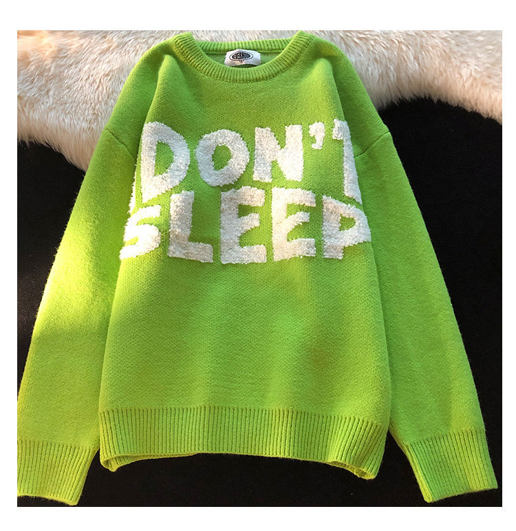 Lazy Style High End Design Korean Style Niche Knitted Sweater