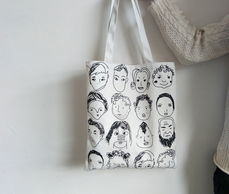 Canvas bag with original illustration