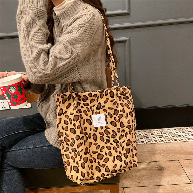 Literary Fashion Shoulder Bag Student Shopping Bag