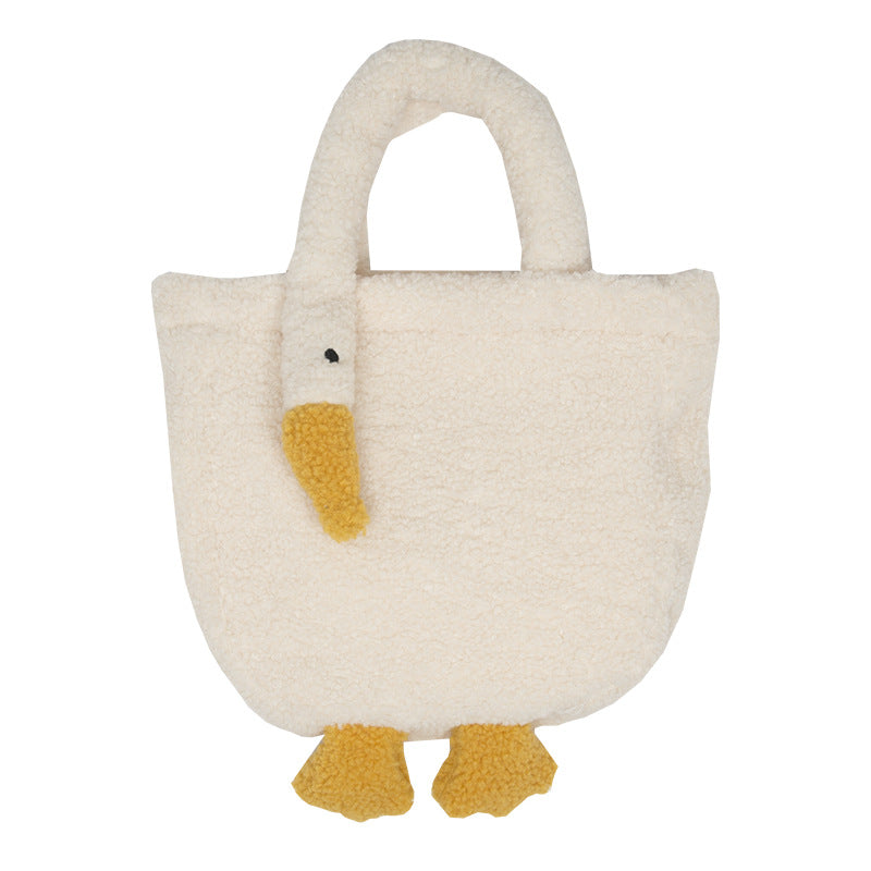 Women's Plush Adjustable Tote Crossbody Bag