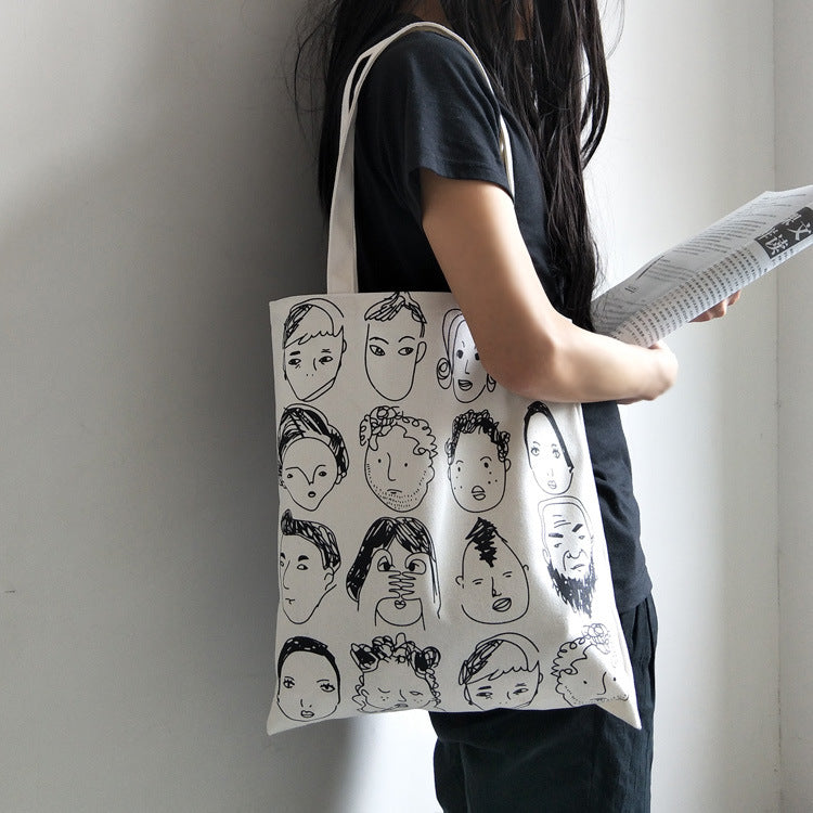 Canvas bag with original illustration