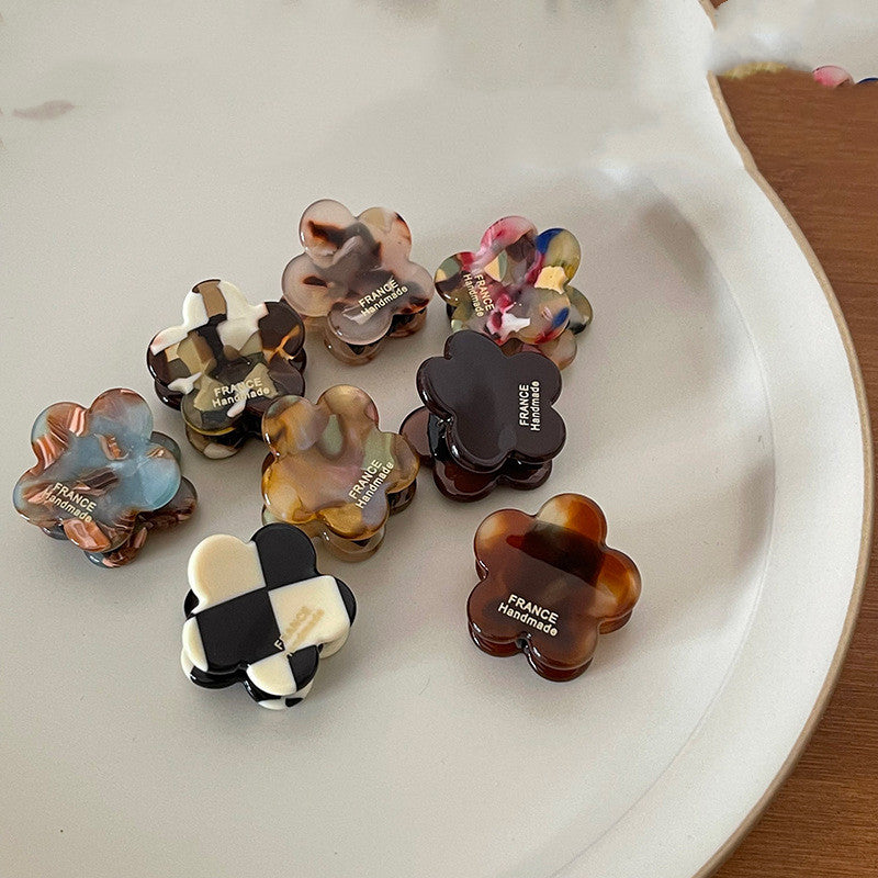 Ink Brown Series Vintage Age Reducing Flower Hair clips
