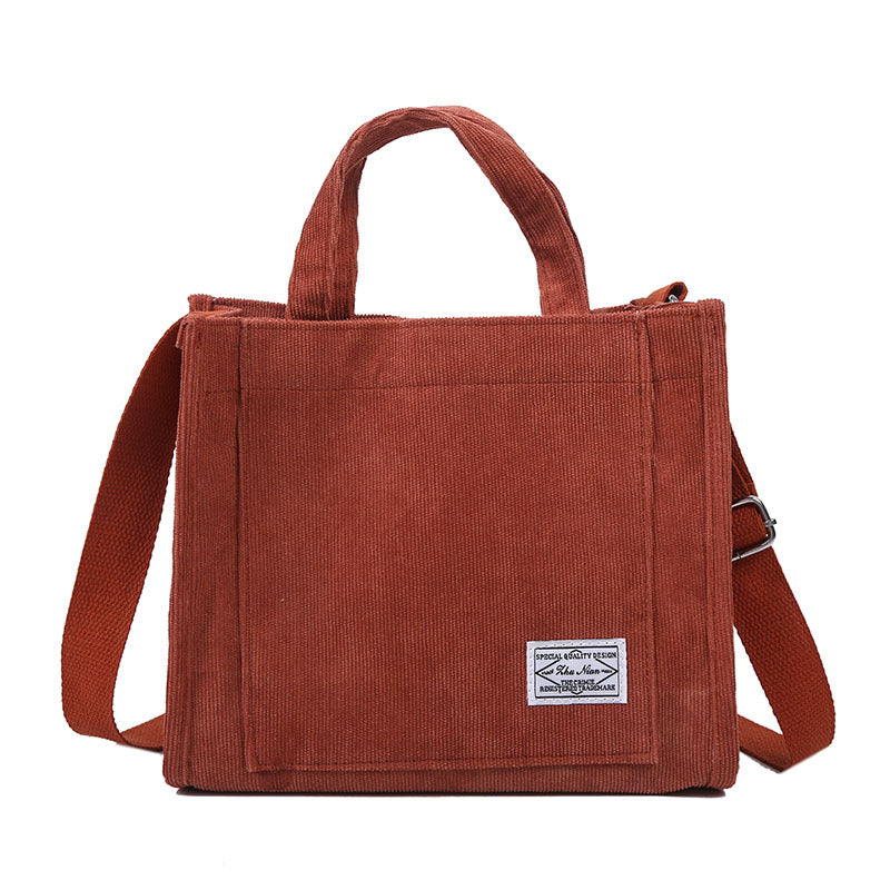 Corduroy small square Bag Fashion Handbag Shoulder Bag