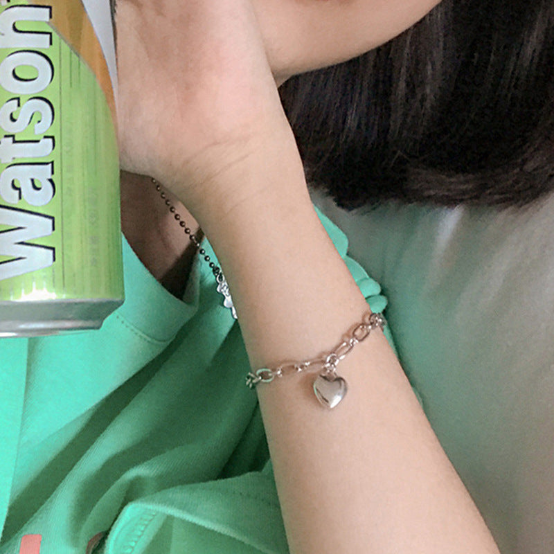 Hip Hop Bracelet Female Ins Love Pendant Bracelet
