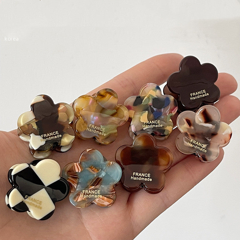 Ink Brown Series Vintage Age Reducing Flower Hair clips