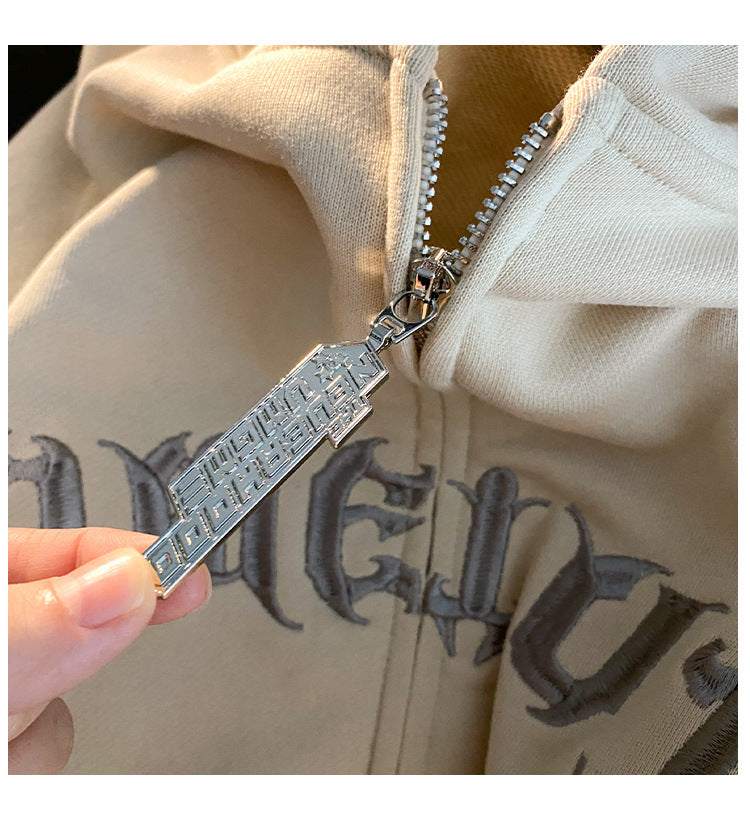 Retro American Cardigan hoodie