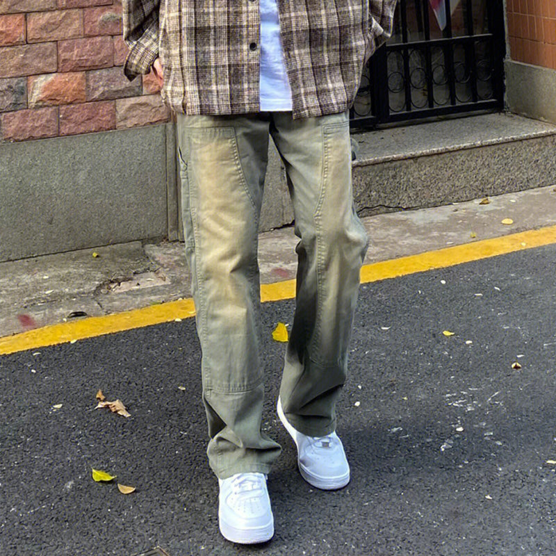 American Retro Old Heavy Washing Jeans pants