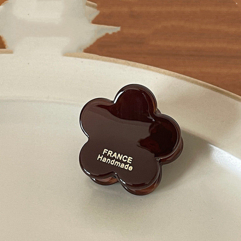 Ink Brown Series Vintage Age Reducing Flower Hair clips