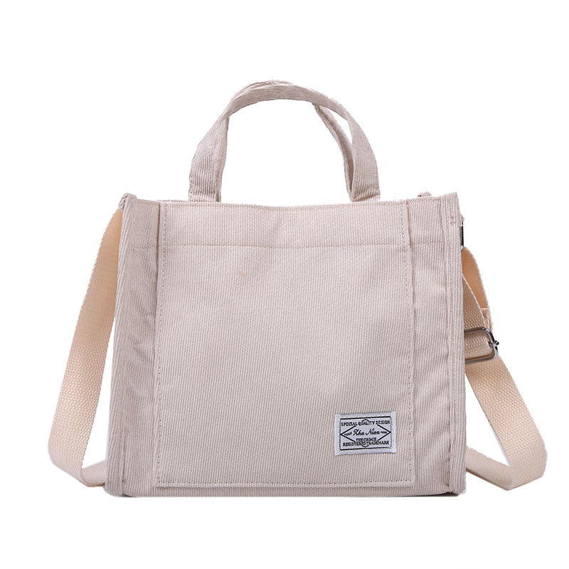 Corduroy small square Bag Fashion Handbag Shoulder Bag