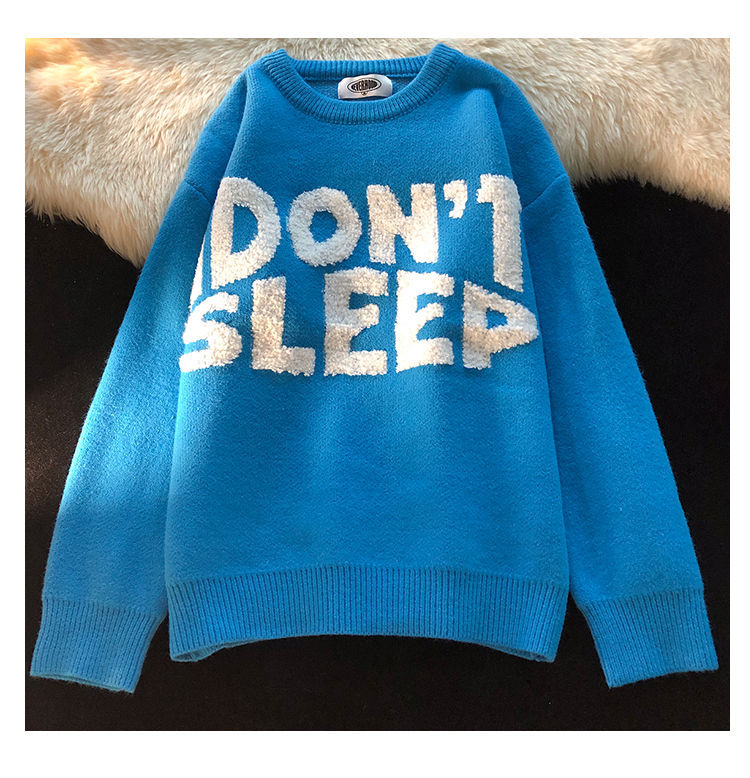 Lazy Style High End Design Korean Style Niche Knitted Sweater