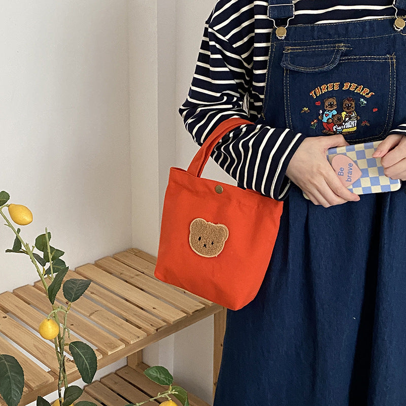Candy Bear Canvas Tote Bag