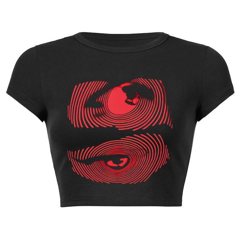 Women's DIY Printing Design Trend Short Top