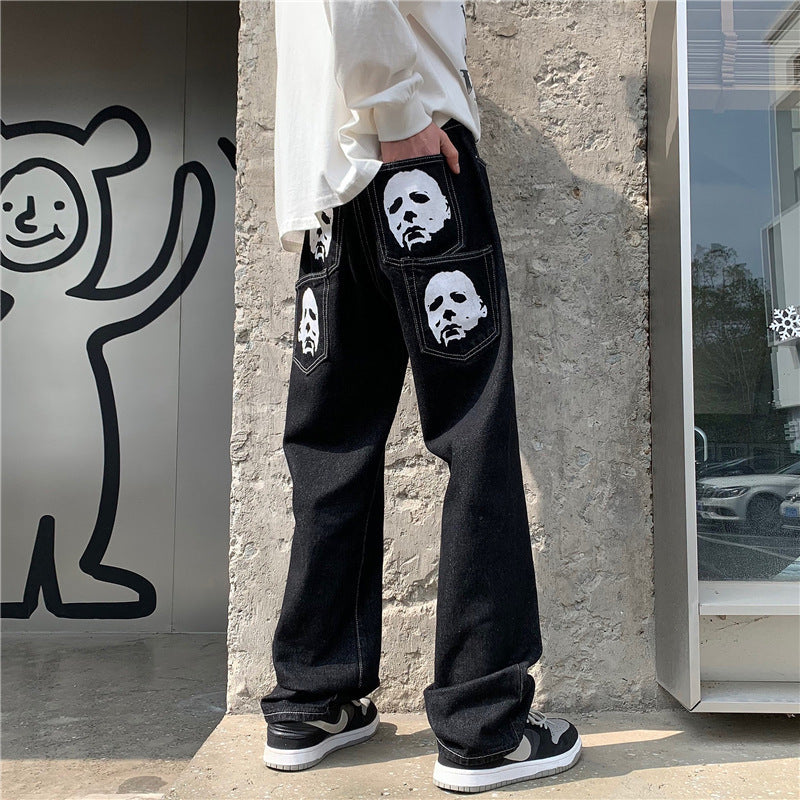 Vintage Hip-hop Jeans pants