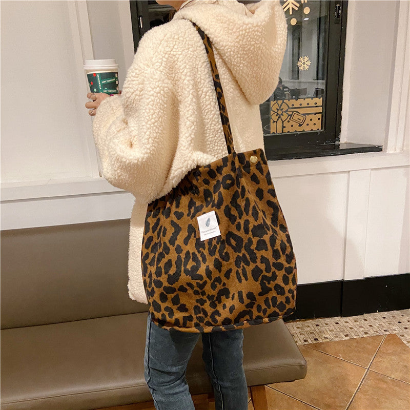 Literary Fashion Shoulder Bag Student Shopping Bag