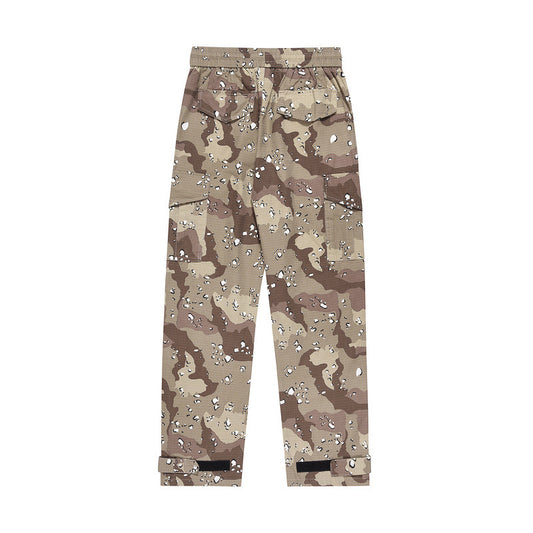 High Street Trendy Brand Desert Camo uflage Loose Men's Trousers pants