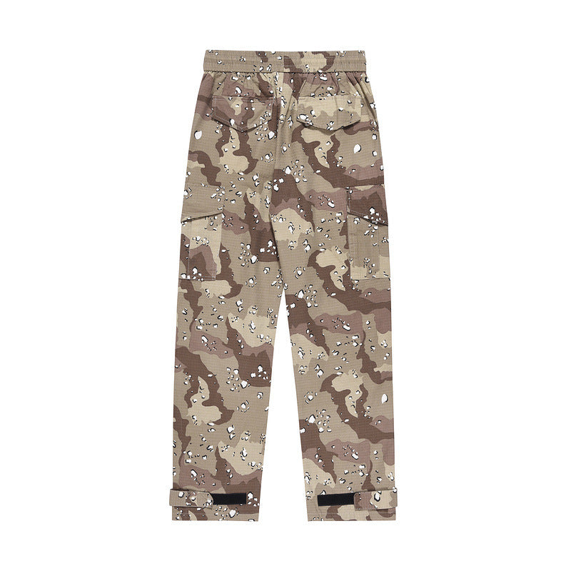 High Street Trendy Brand Desert Camo uflage Loose Men's Trousers pants