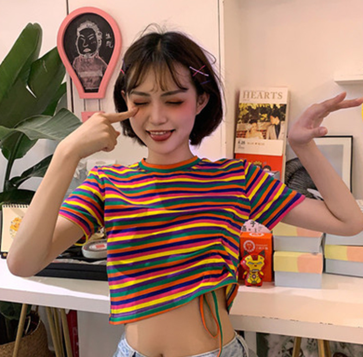 Striped cropped Top