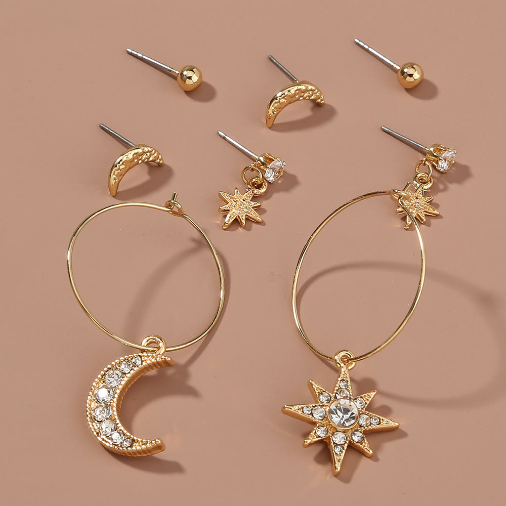 European And American Foreign Trade Earrings Set Earrings