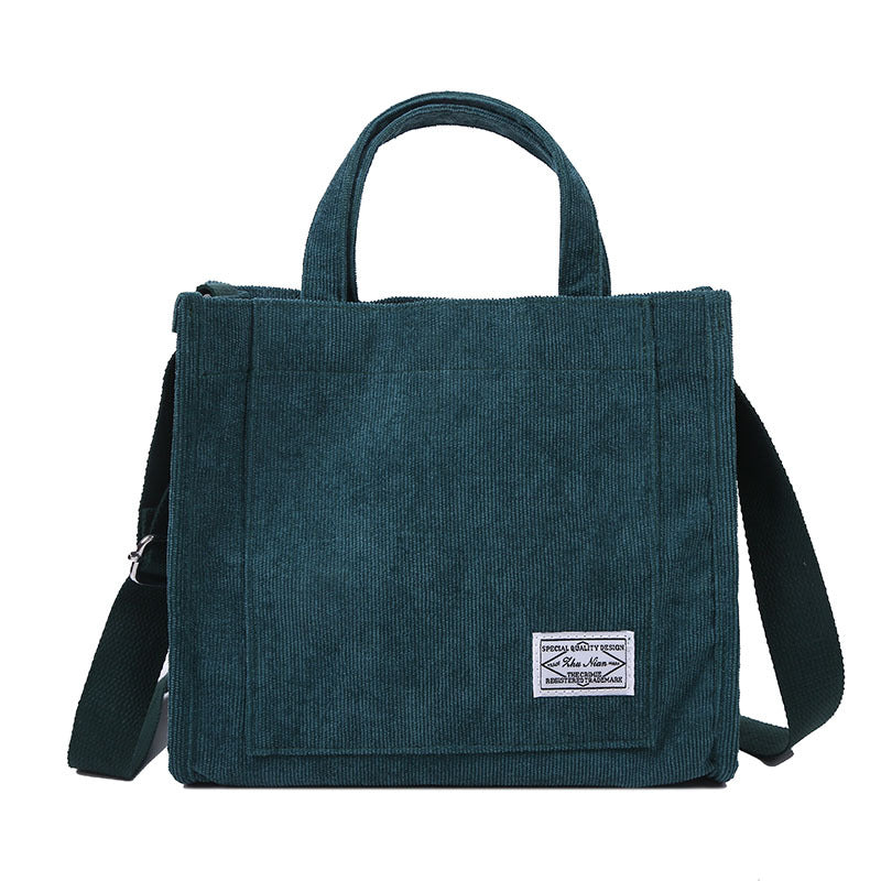 Corduroy small square Bag Fashion Handbag Shoulder Bag
