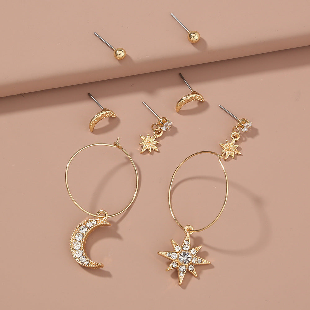 European And American Foreign Trade Earrings Set Earrings