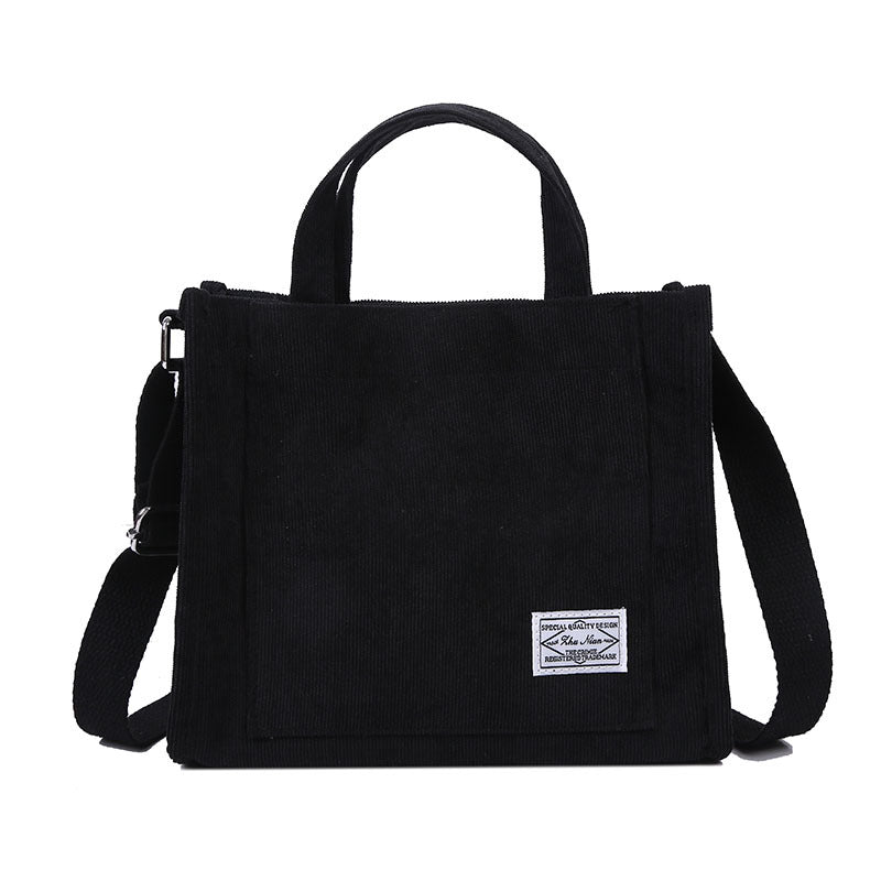 Corduroy small square Bag Fashion Handbag Shoulder Bag