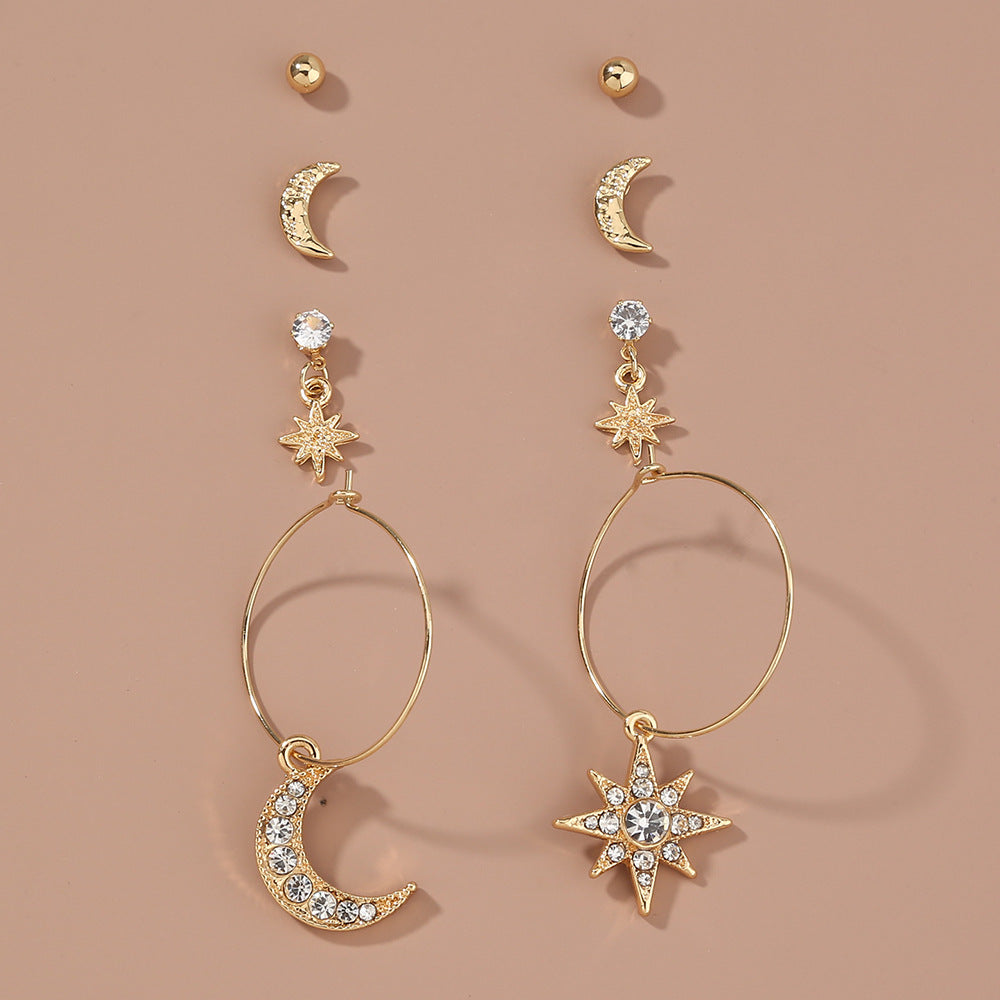 European And American Foreign Trade Earrings Set Earrings