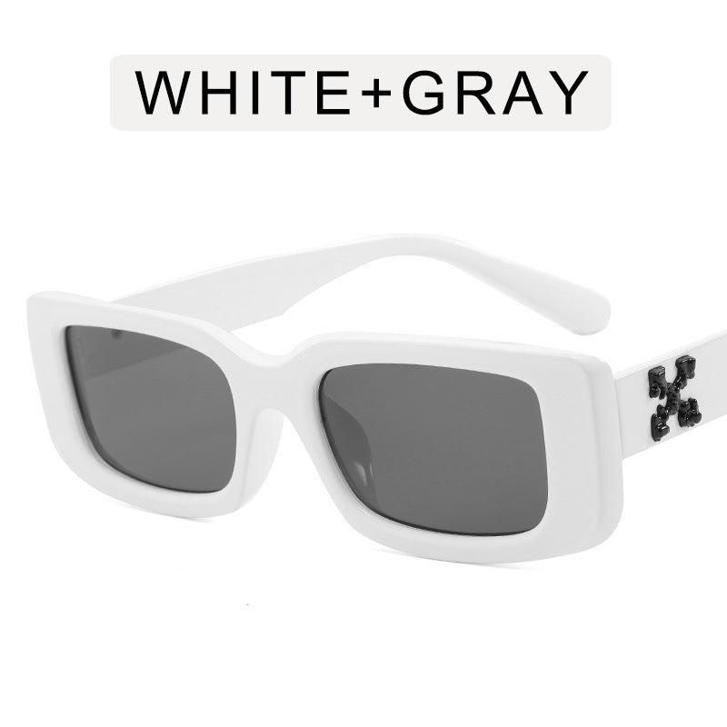 Fashion Small Square Snowflake Decorative Sunglasses