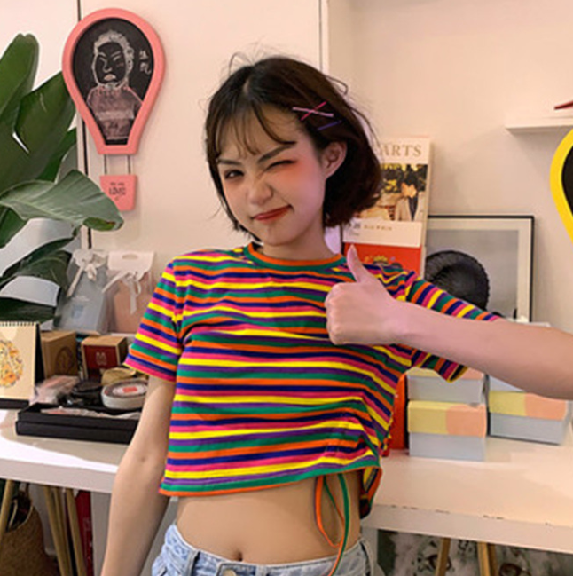 Striped cropped Top