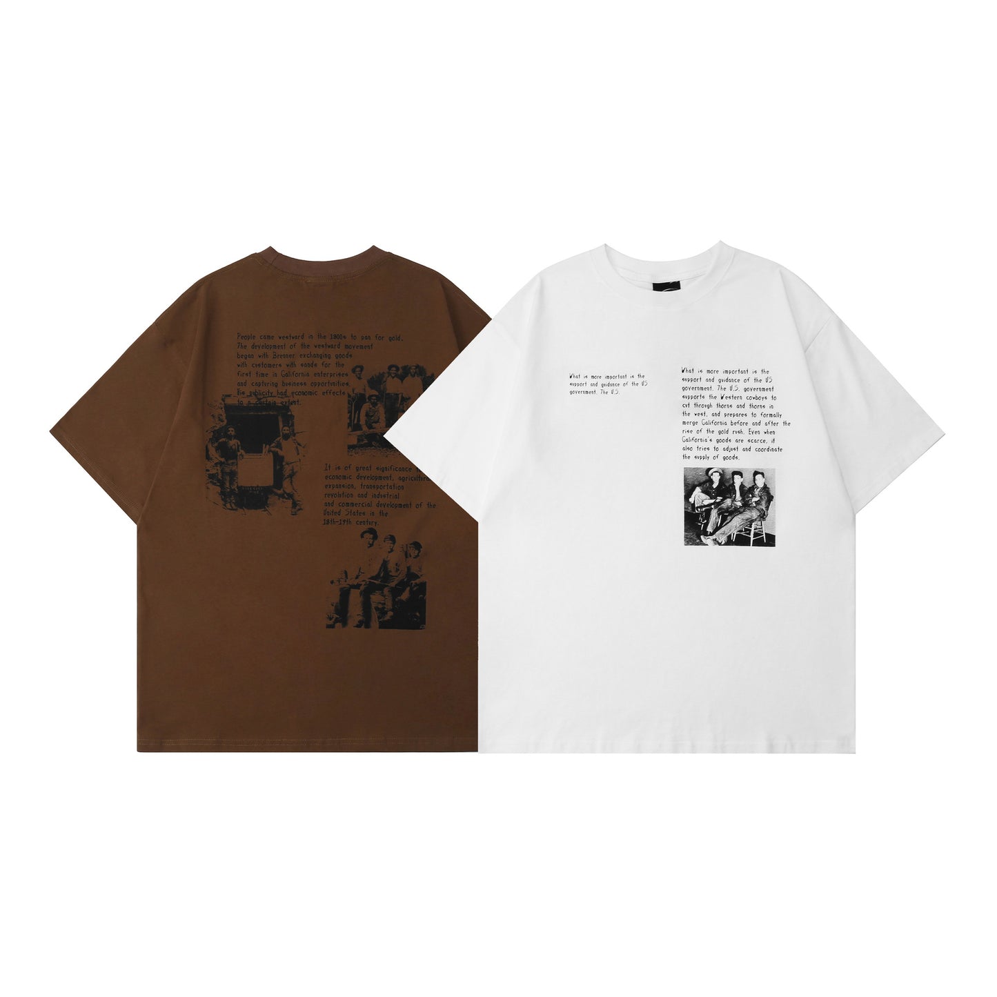 Fashion Personality American t-shirt Trend High Street Men's Clothes