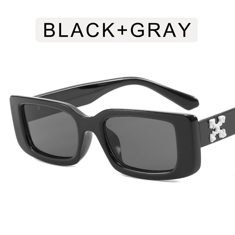 Fashion Small Square Snowflake Decorative Sunglasses
