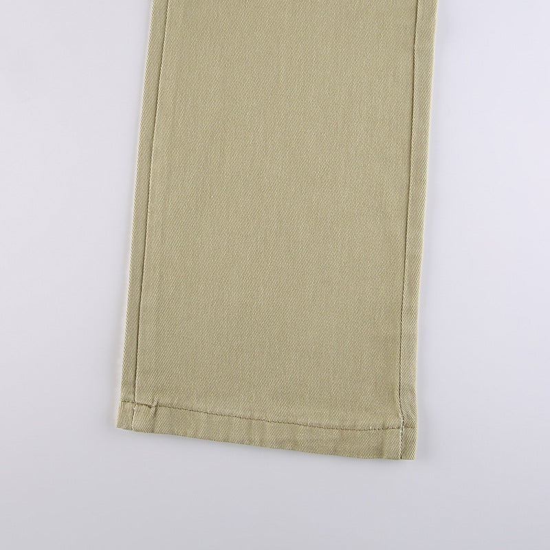 Women's Fashion Pants Street Solid Color Pockets